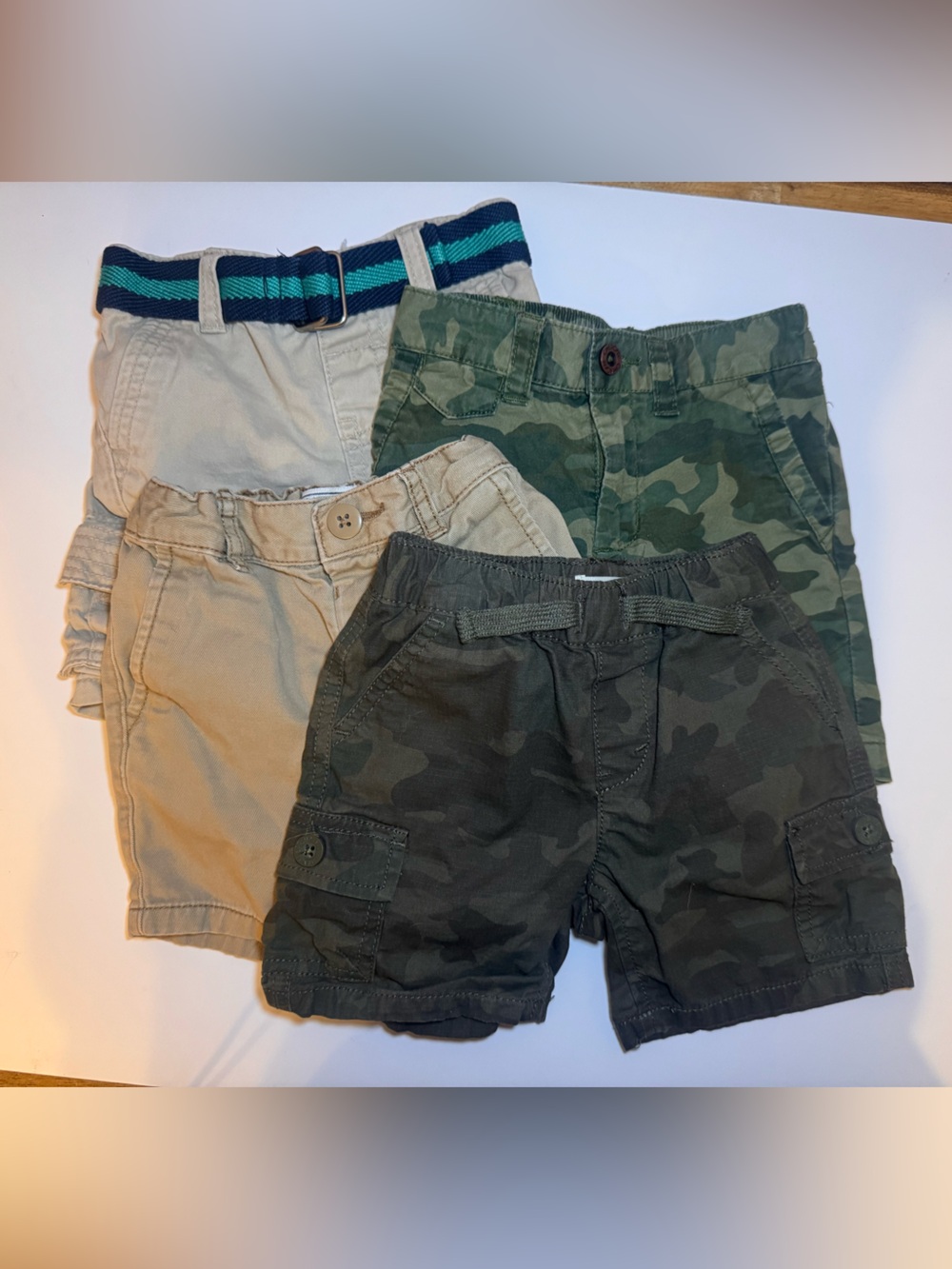 Boys Toddler Shorts Lot (4 Pairs) – Size 12-18M